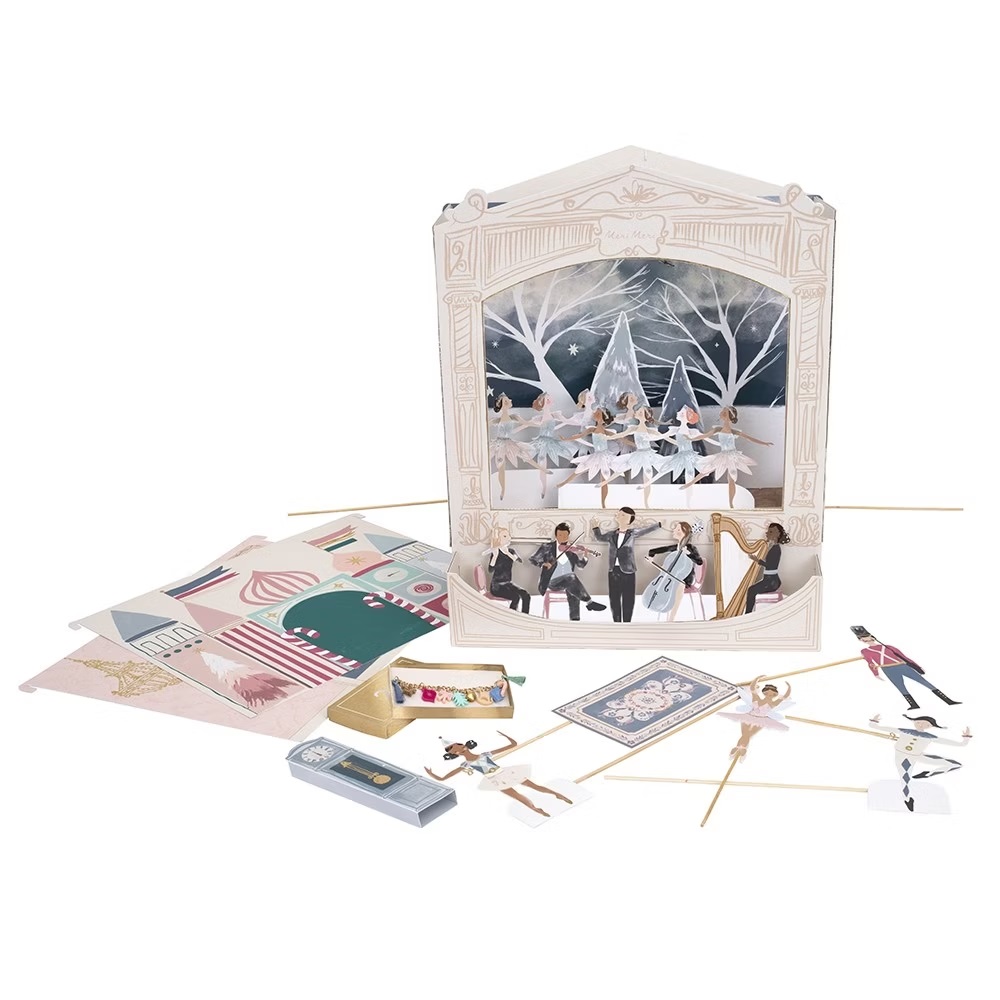 Teater Meri Meri Nötknäpparen adventskalender papper