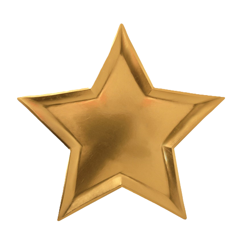 papperstallrik guld nyår jul